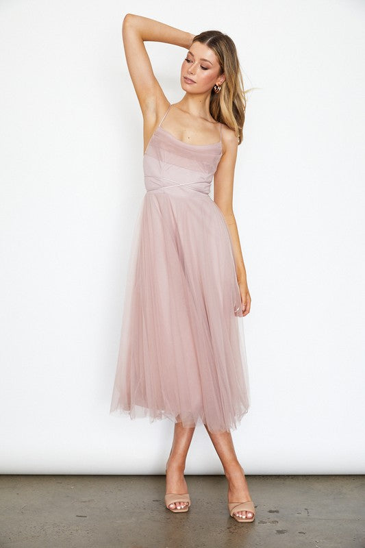 Tulle Ballerina Midi Dress (Shipping Only)
