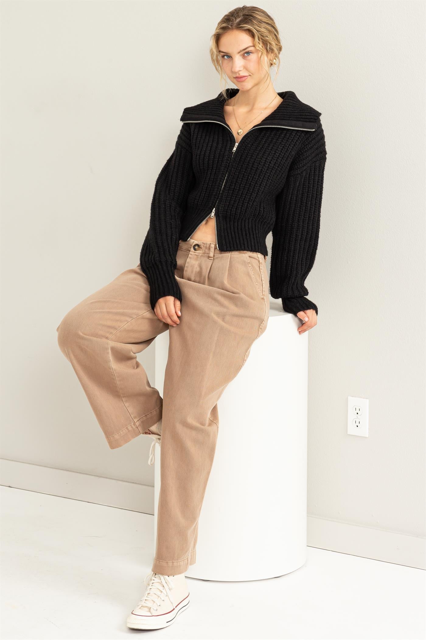 Double Zip Sweater