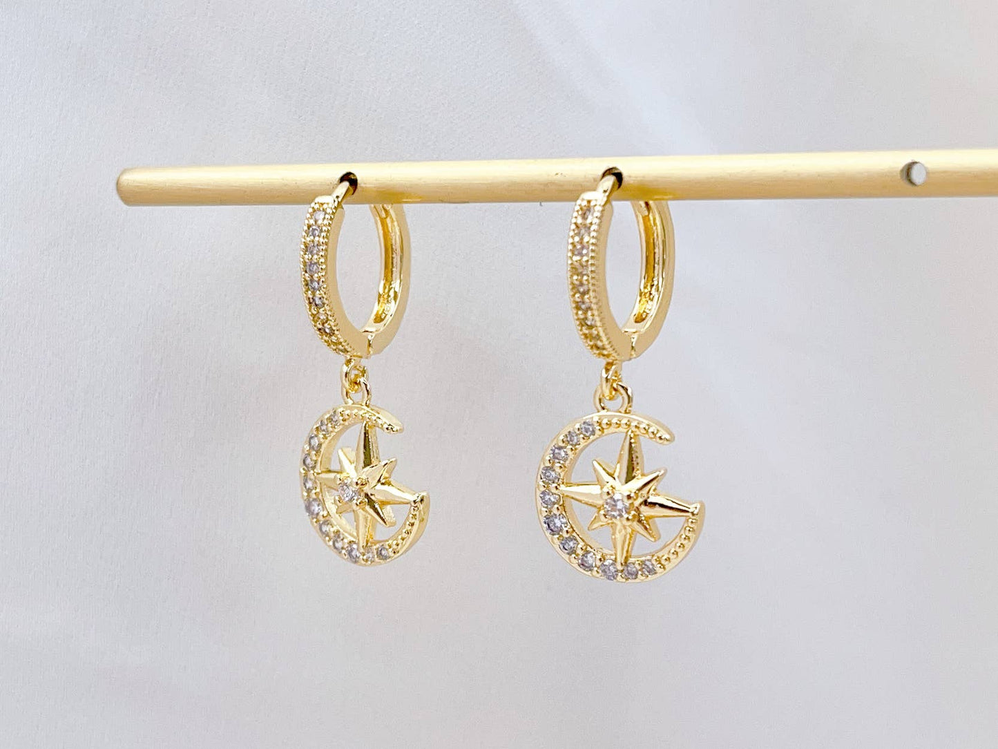 Celestial Star Hoops