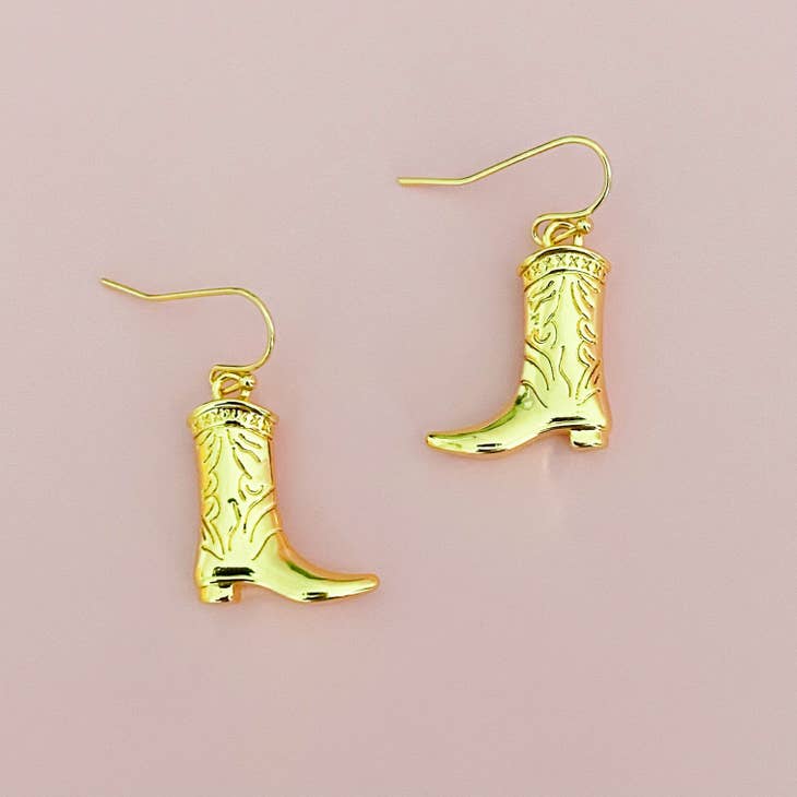 Cowgirl Boot Dangle Earrings