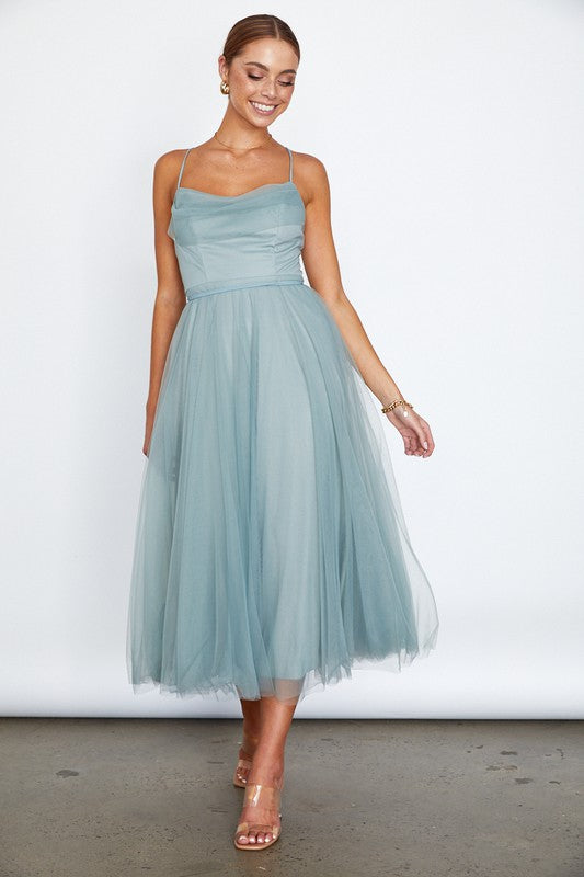 Tulle Ballerina Midi Dress (Shipping Only)