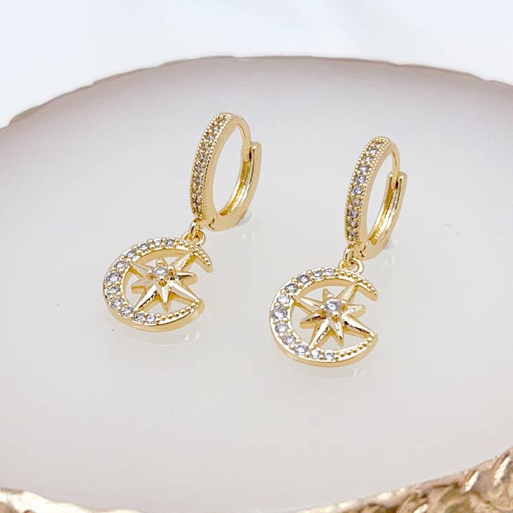 Celestial Star Hoops