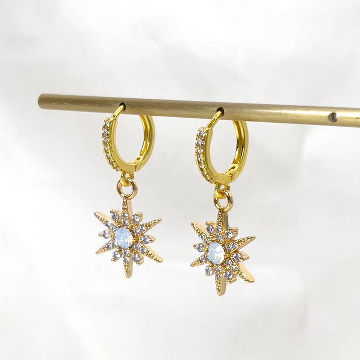 Starburst Huggie Earring