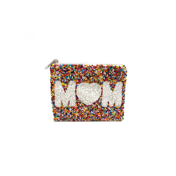Beaded Coin Purse,ACCESSORIES,BEADED, COIN PURSE, ZIPPER- DEFIANT