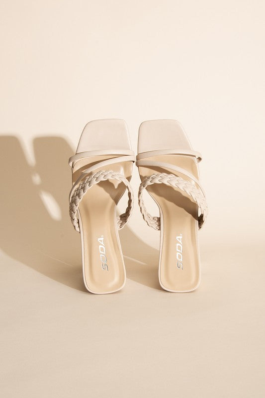 Carmen Braided Heels (Shipping Only)