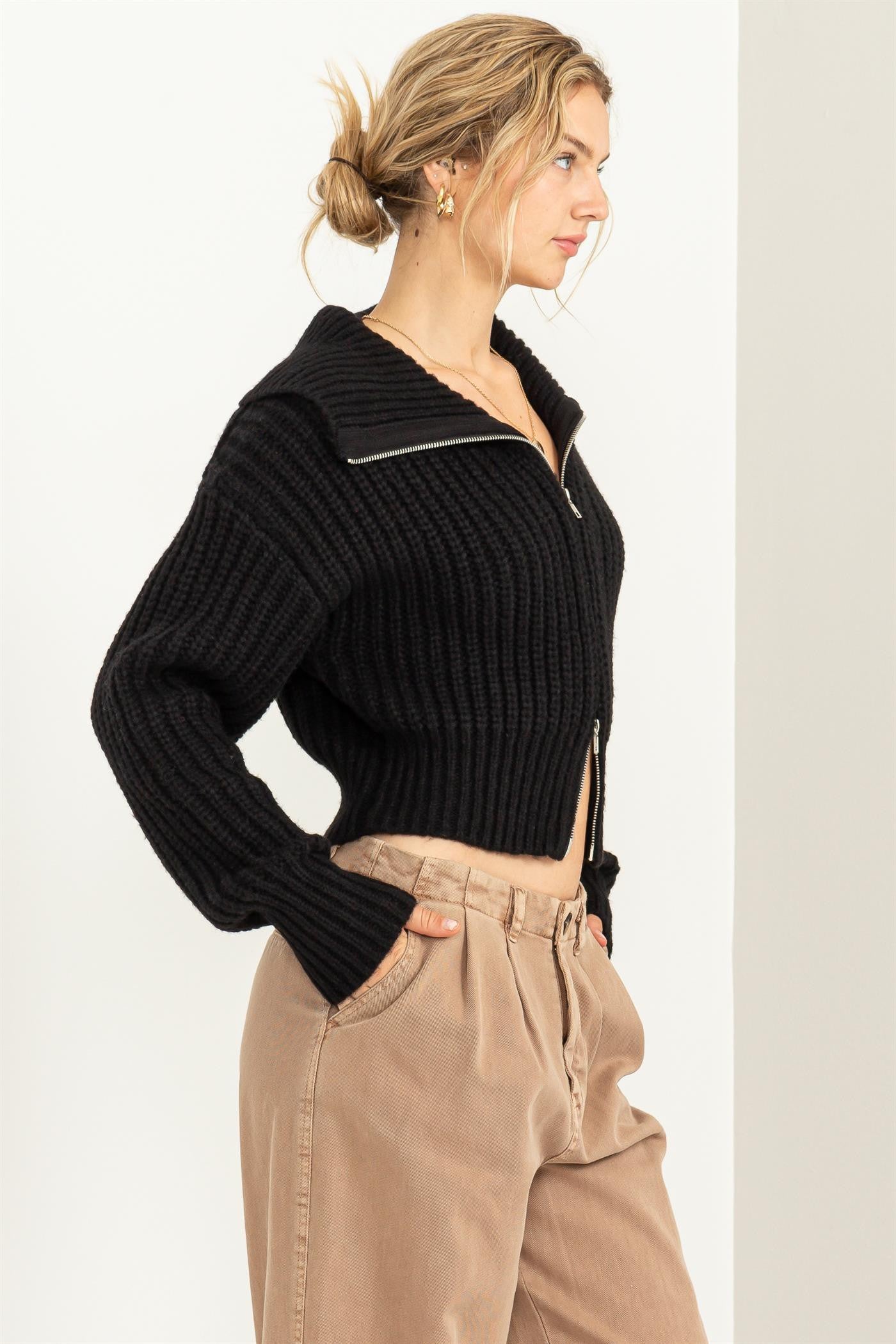 Double Zip Sweater