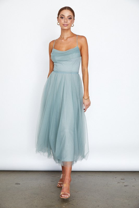 Tulle Ballerina Midi Dress (Shipping Only)