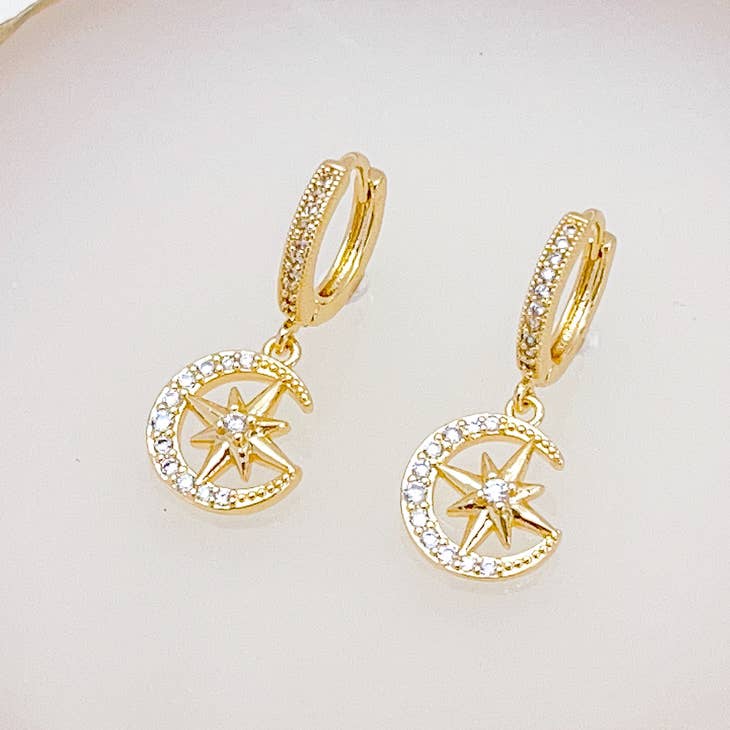 Celestial Star Hoops
