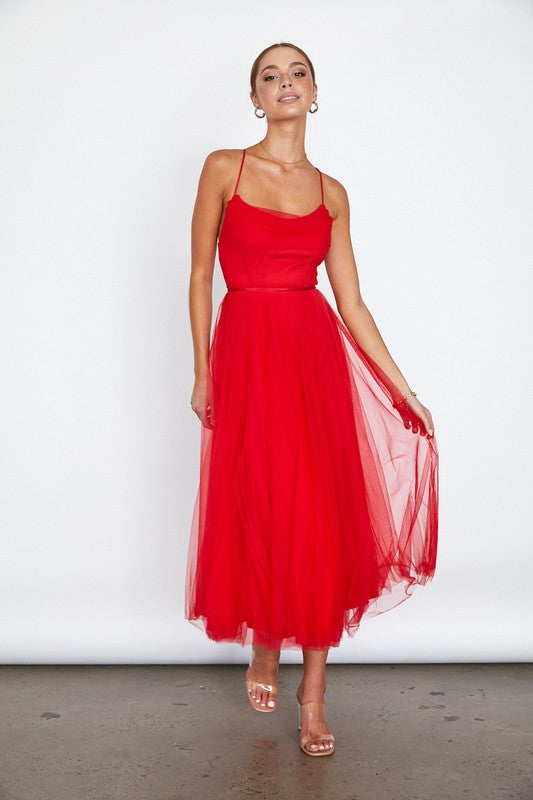 Tulle Ballerina Midi Dress (Shipping Only)