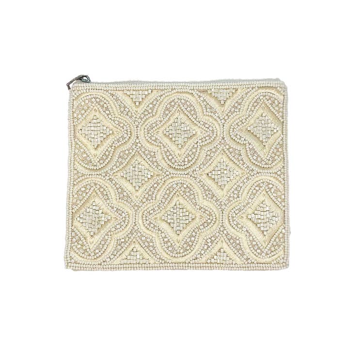 Beaded Coin Purse,ACCESSORIES,BEADED, COIN PURSE, ZIPPER- DEFIANT