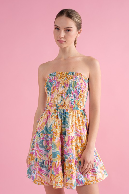 Feels Like Summer Strapless Dress