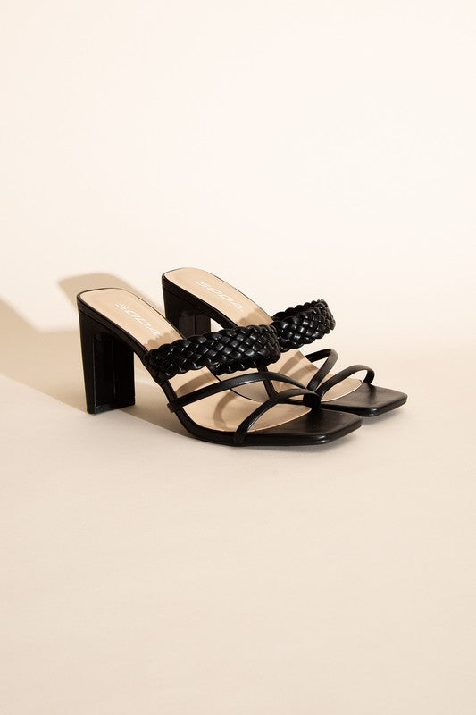 Carmen Braided Heels (Shipping Only)