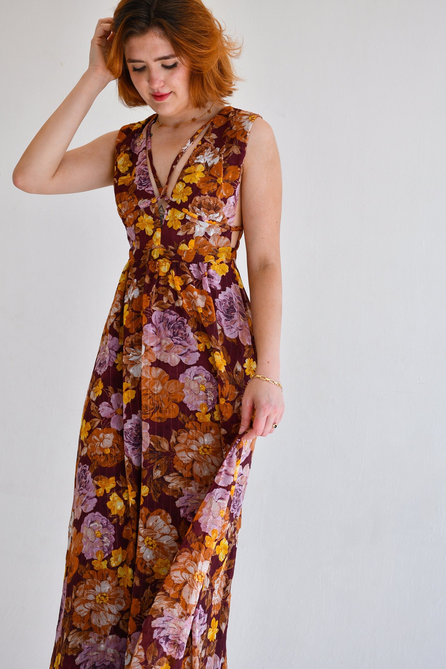 Caprice Multi Floral Maxi Dress