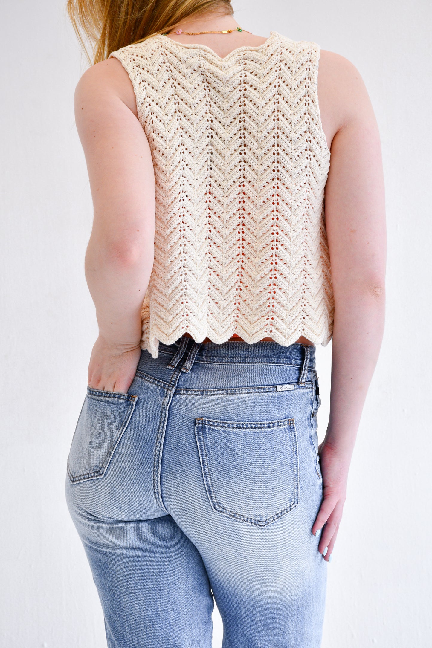 Crochet Tie Vest Top