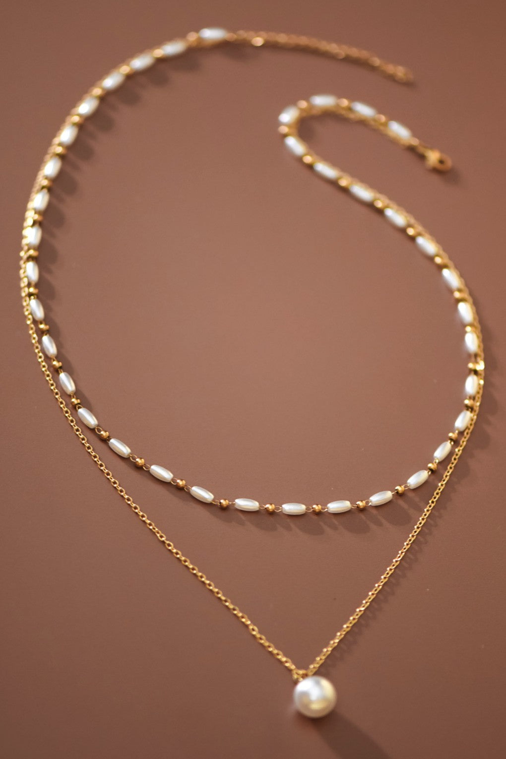 Double Layer Pearl Necklace