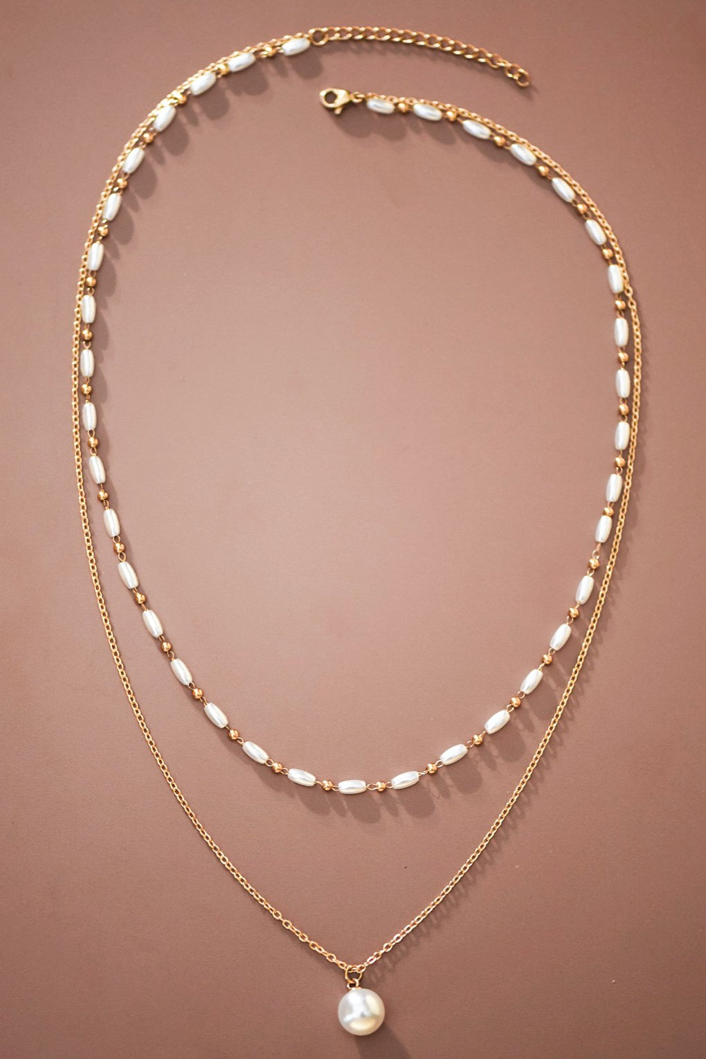 Double Layer Pearl Necklace