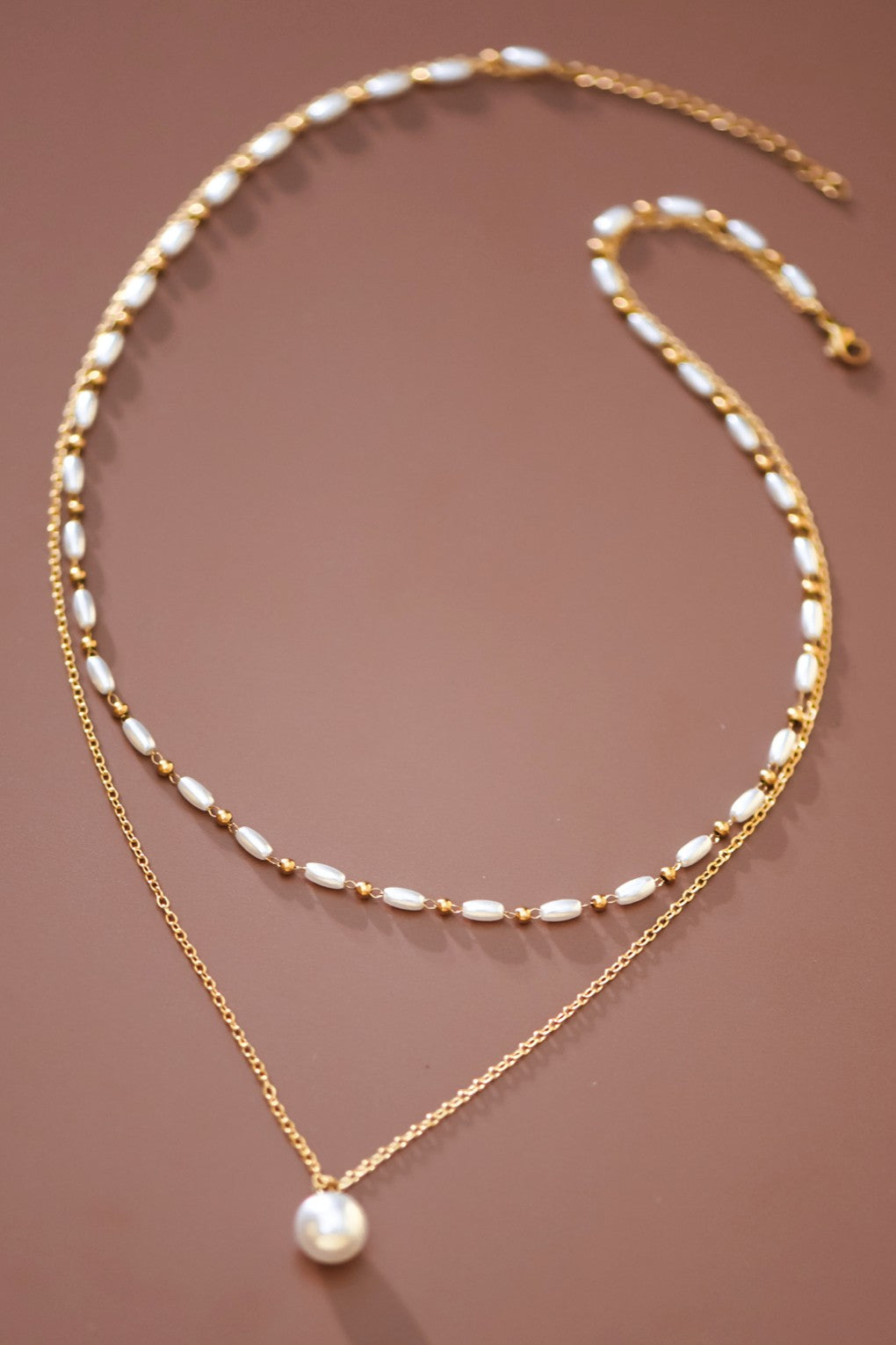 Double Layer Pearl Necklace