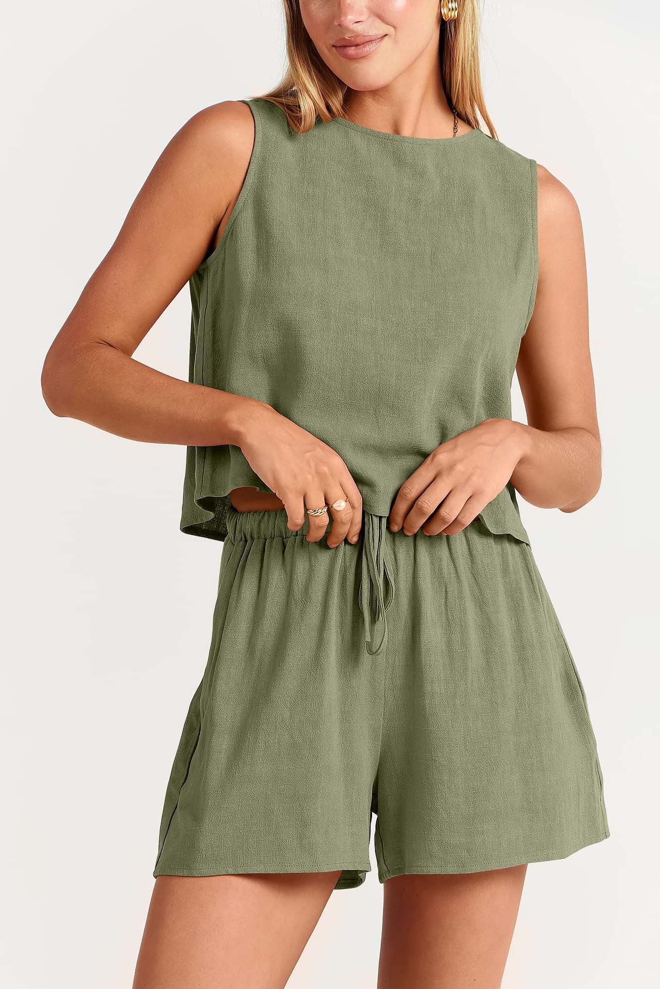 Paloma Linen Shorts Set