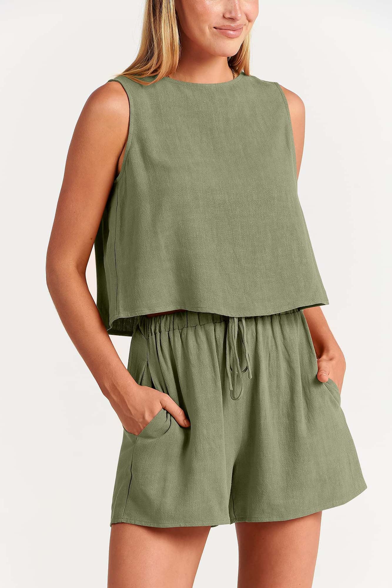 Paloma Linen Shorts Set