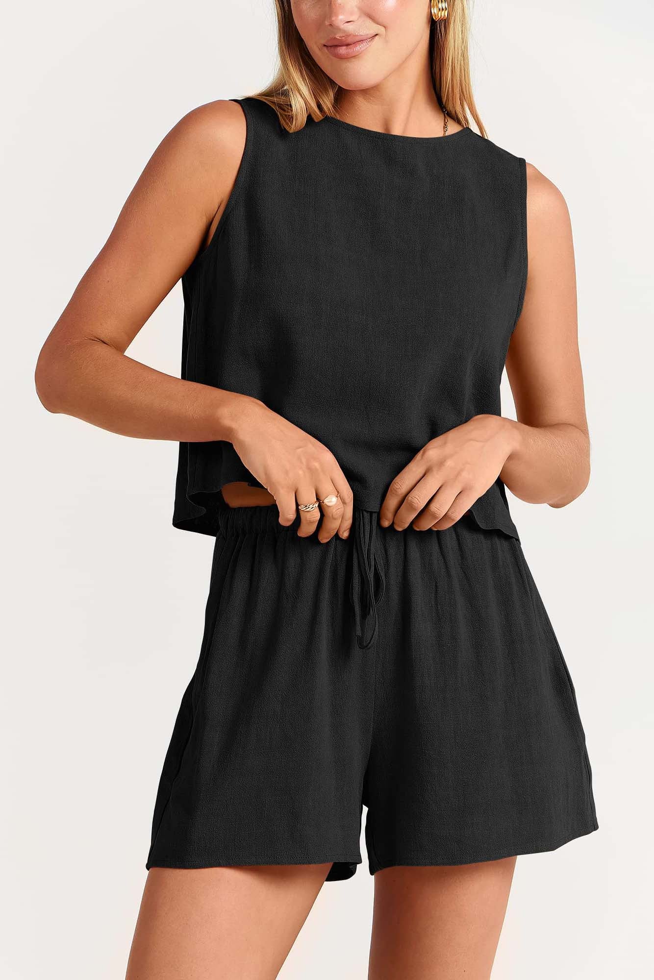 Paloma Linen Shorts Set