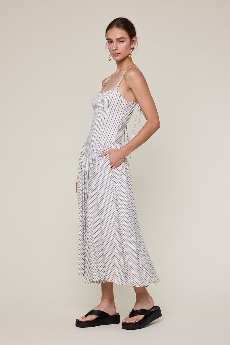 Stripe Era Midi Dress