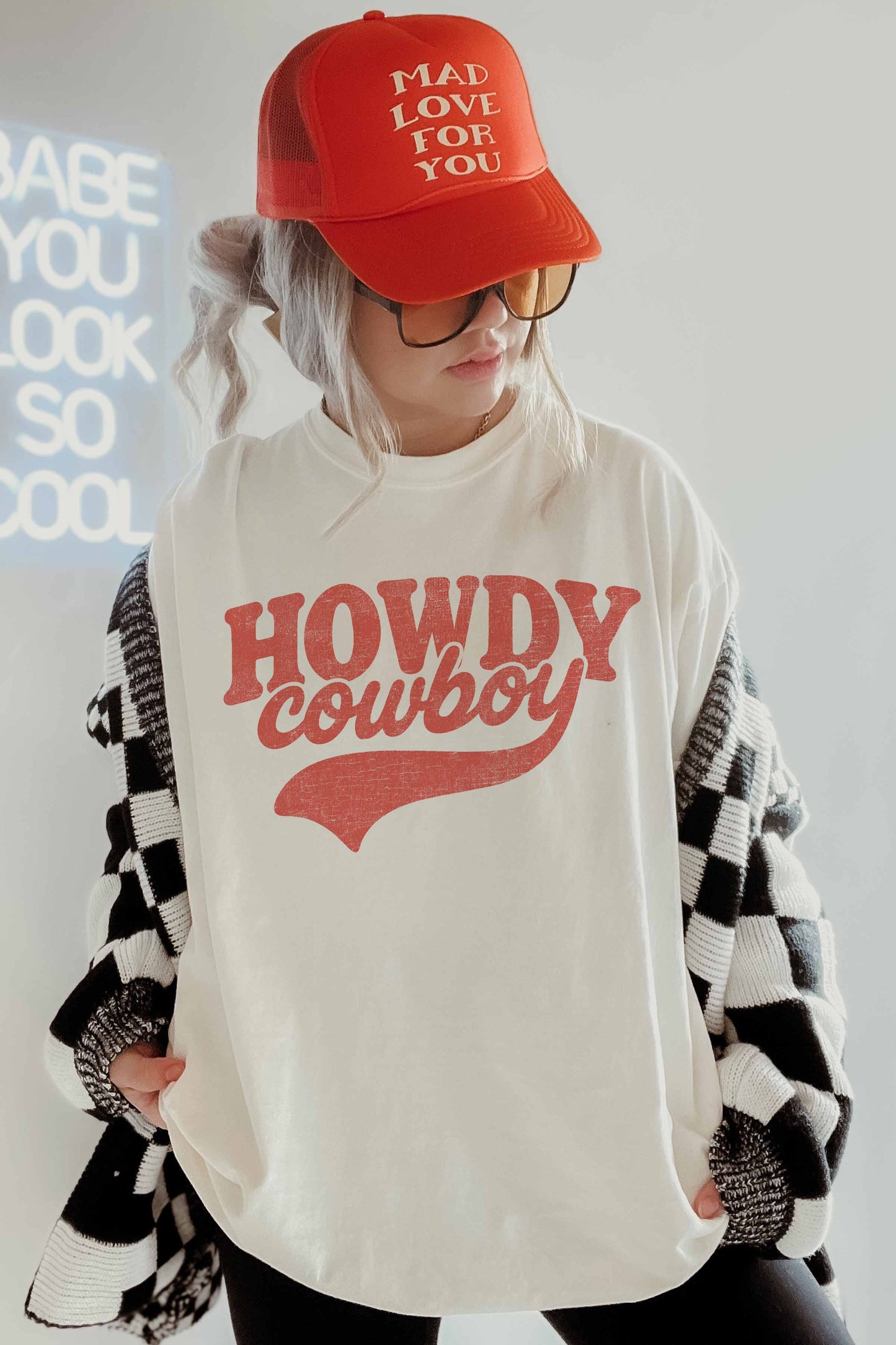 Howdy Cowboy Oversize Tee