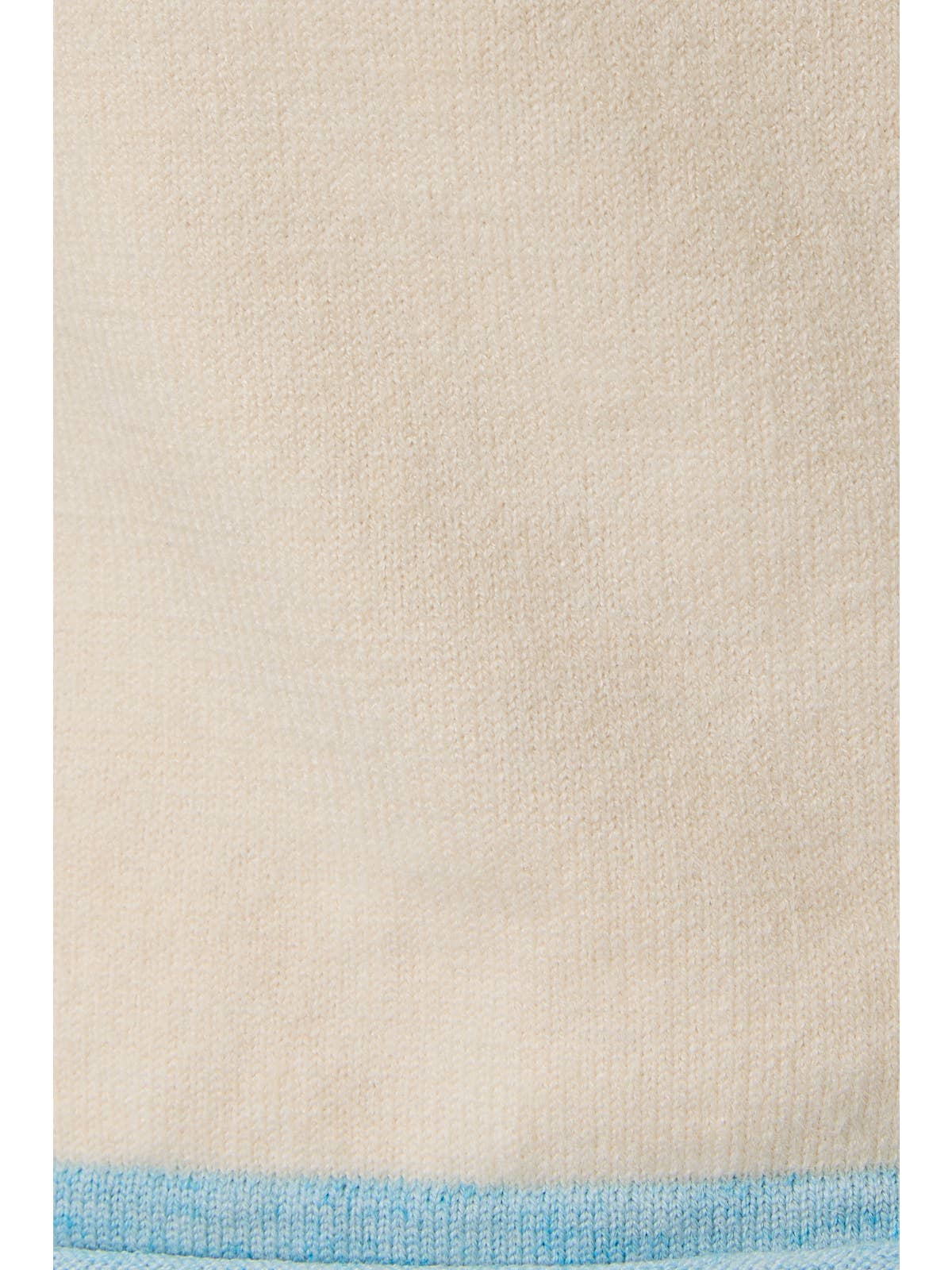 Ivory & Blue Sleeveless Sweater Top