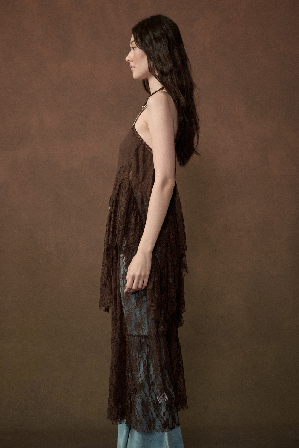 Lace Flyaway Maxi Top