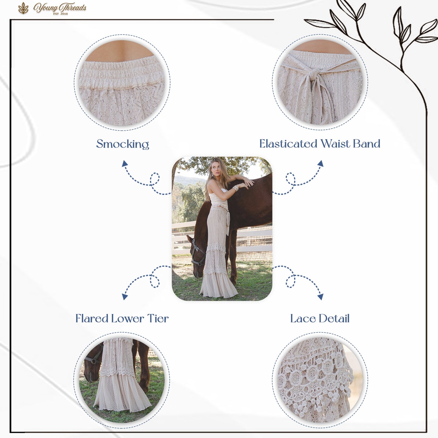Desert Dream Cloud Tiered Pants