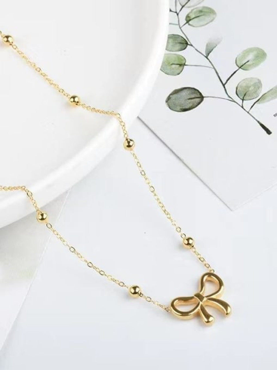 Trendy Bow Necklace