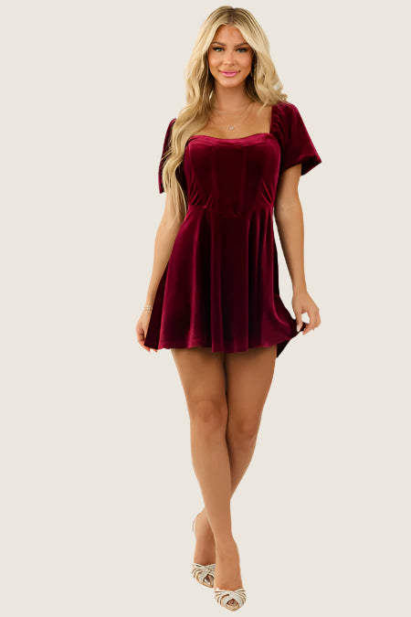 Red Velvet Sweetheart Mini Dress Small Red Velvet Sweetheart Mini Dress Small