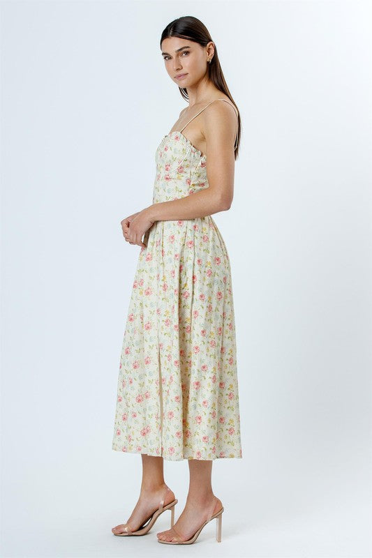 Cottage Core Vintage Floral Dress