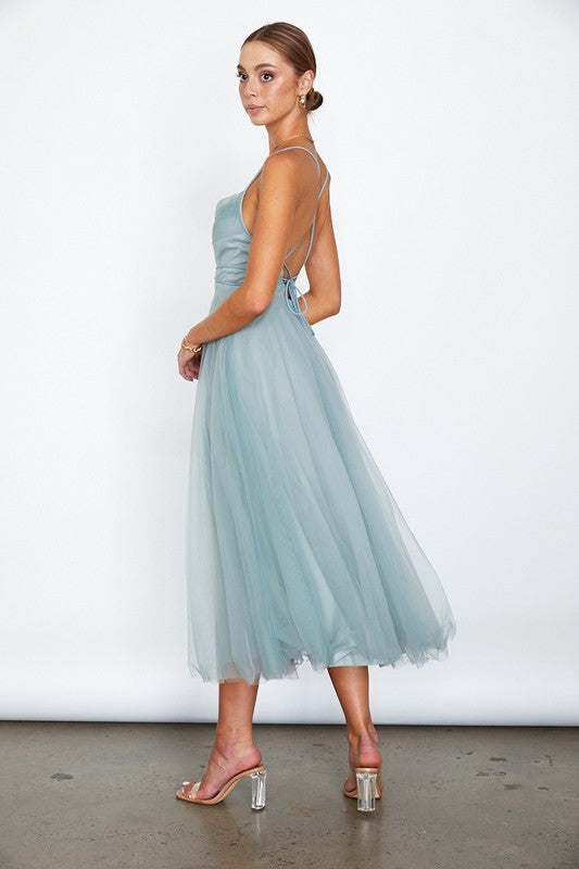 Tulle Ballerina Midi Dress (Shipping Only)
