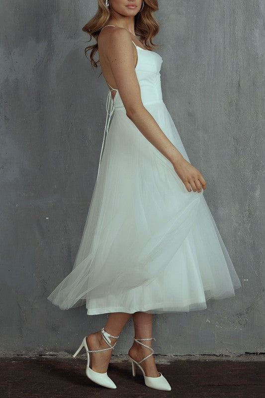 Tulle Ballerina Midi Dress (Shipping Only)