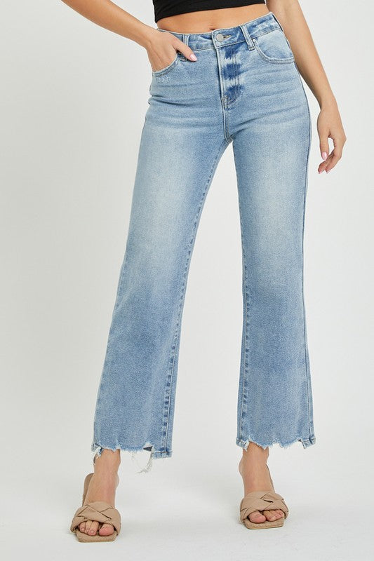 Crop Straight Light Denim