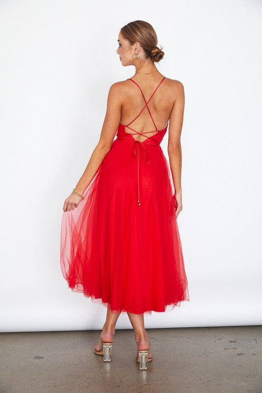 Tulle Ballerina Midi Dress (Shipping Only)