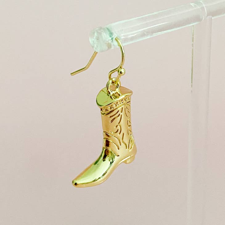 Cowgirl Boot Dangle Earrings