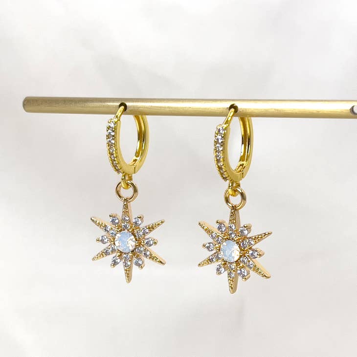 Starburst Huggie Earring