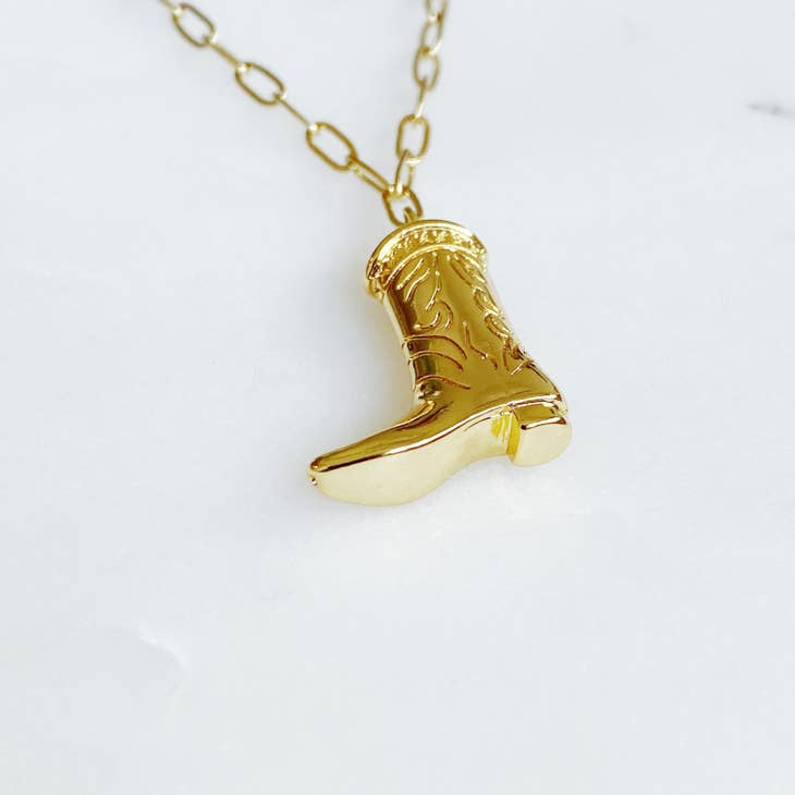 Cowgirl Boot Necklace