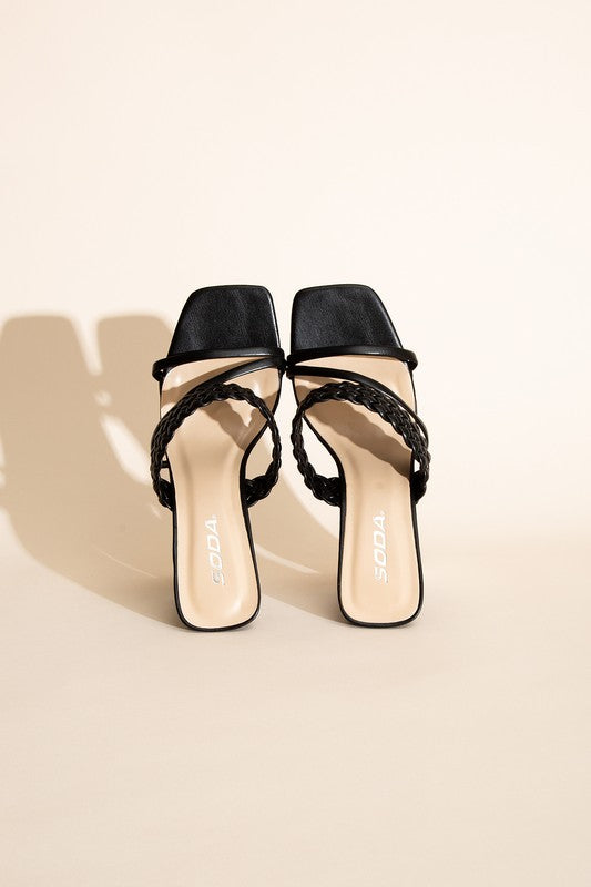 Carmen Braided Heels (Shipping Only)