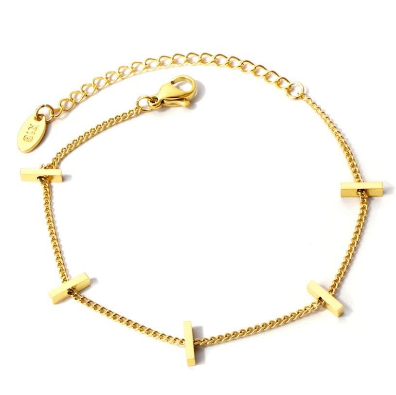 Rectangle Charm Bracelet