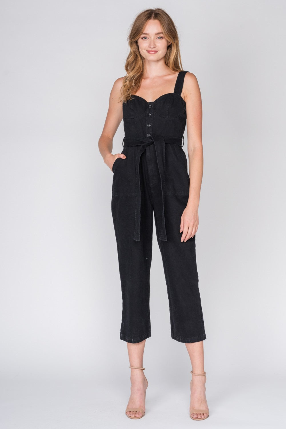 Bustier Black Jumpsuit