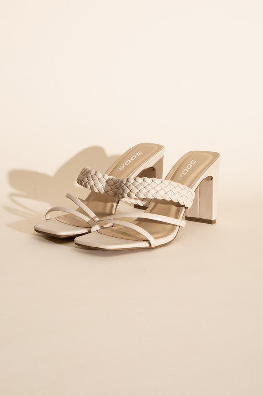 Carmen Braided Heels (Shipping Only)