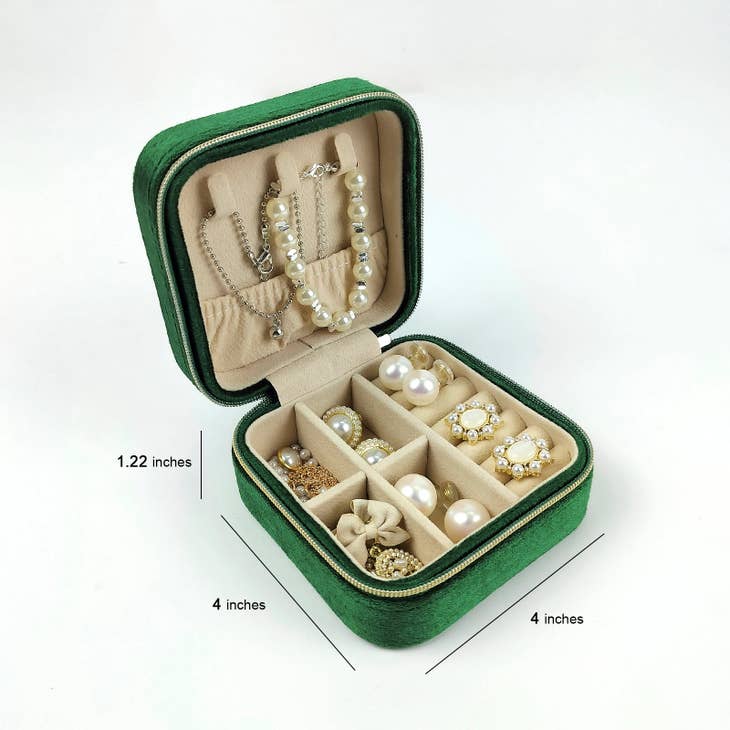 Velvet Travel Jewelry Case