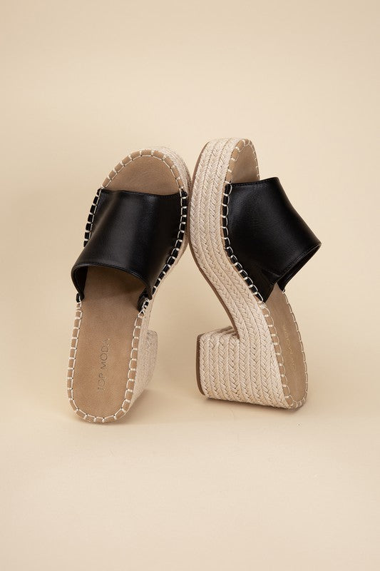 Espadrille Mule Heel