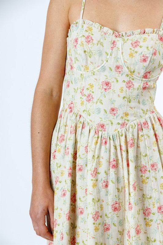 Cottage Core Vintage Floral Dress