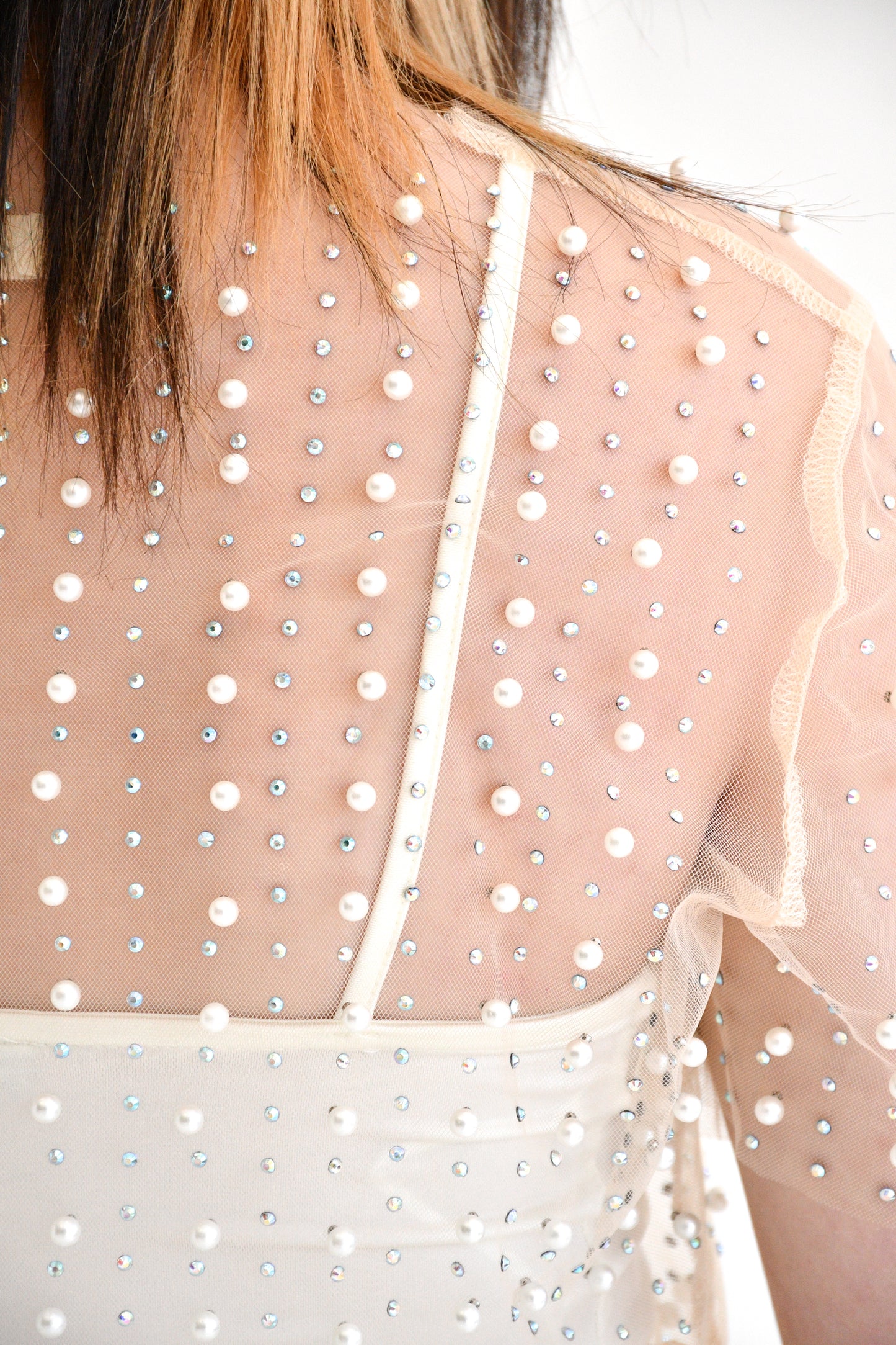 Pearl Mesh Top