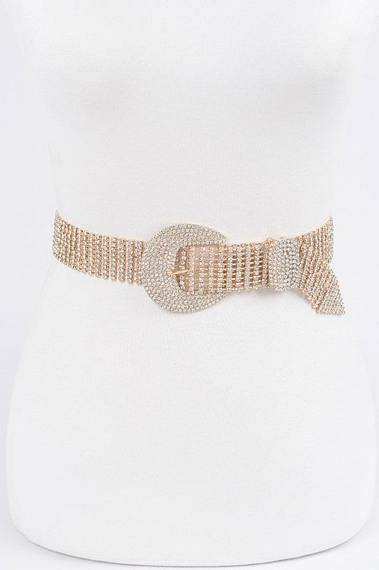 Rhinestone Buckle Belt,ACCESSORIES,BELT, Rhinestone- DEFIANT