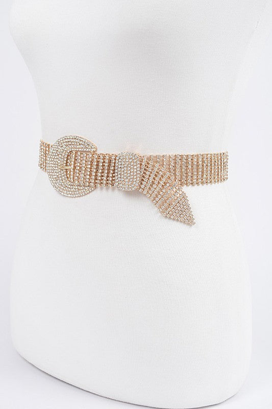 Rhinestone Buckle Belt,ACCESSORIES,BELT, Rhinestone- DEFIANT