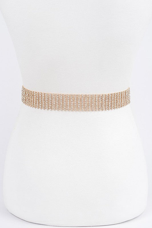 Rhinestone Buckle Belt,ACCESSORIES,BELT, Rhinestone- DEFIANT